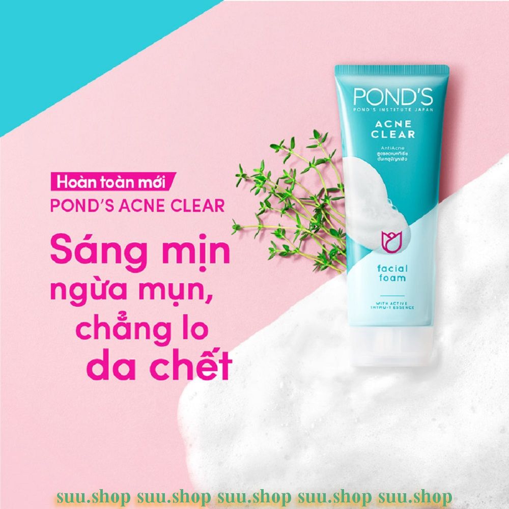 Sữa Rửa Mặt Nữ 100g Ponds Acne Clear Ngừa Mụn