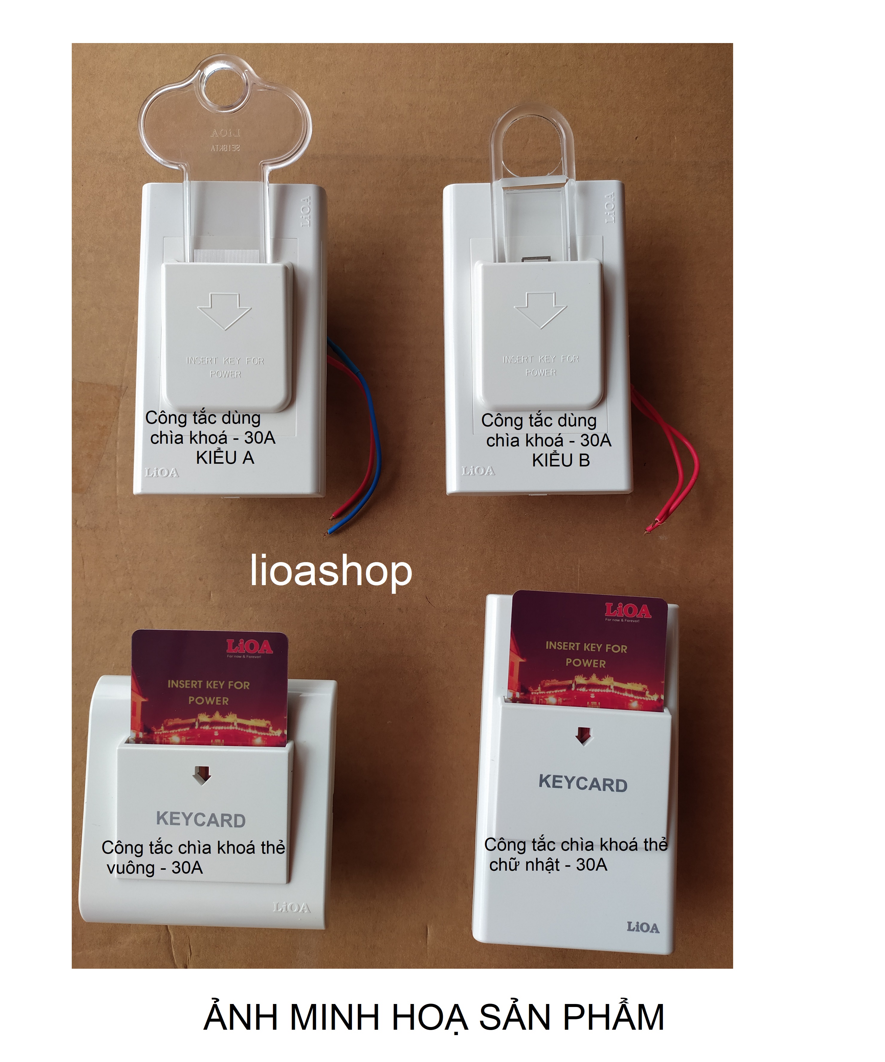 CÔNG TẮC NGẮT ĐIỆN LiOA DÙNG CHÌA KHOÁ - 20A