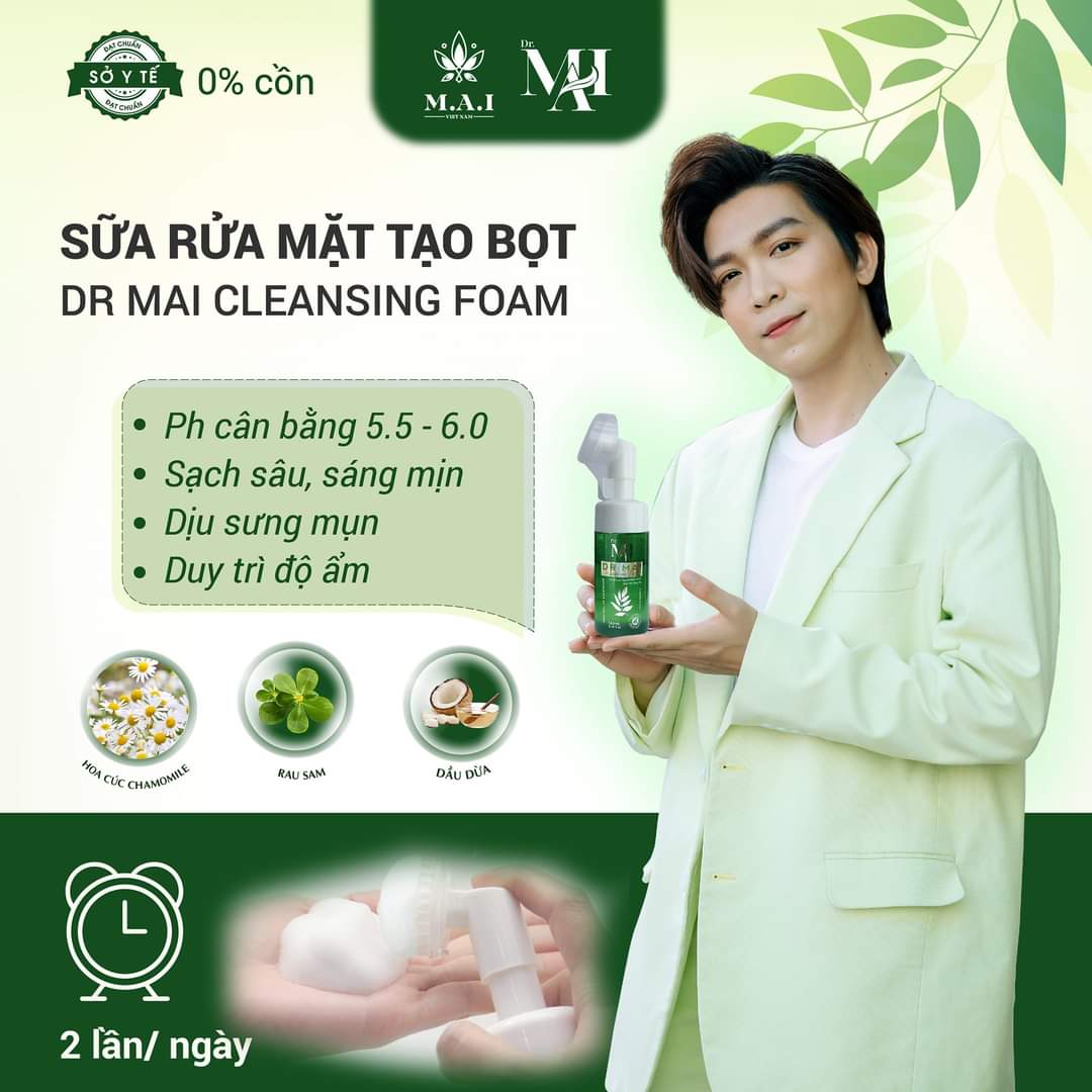 Sữa rửa mặt Dr Mai mẫu mới nhất