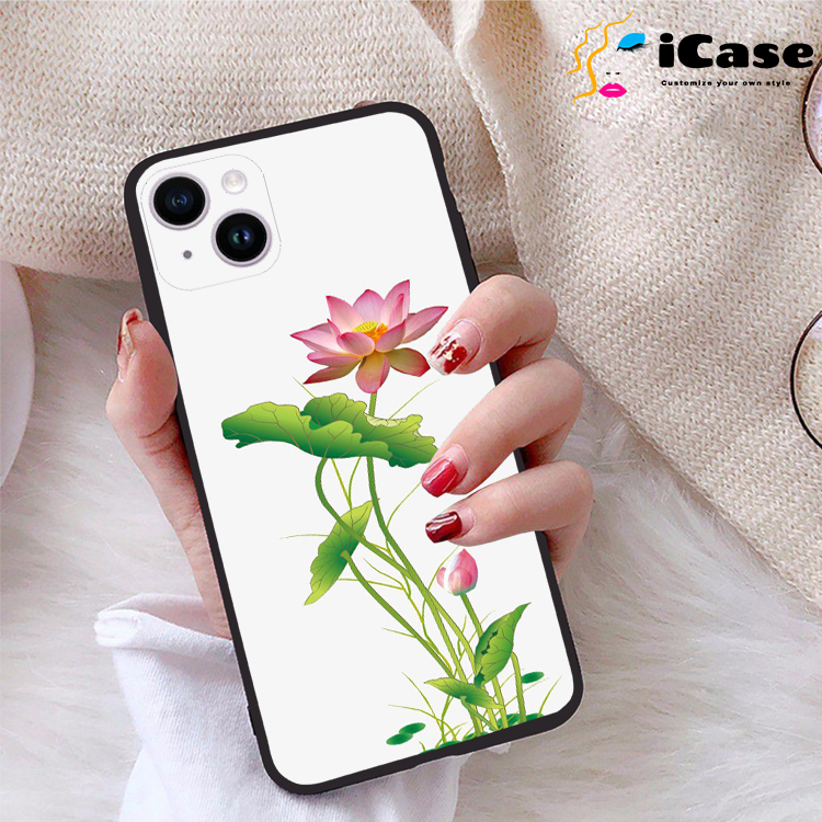 Ốp lưng iPhone 14 Plus viền dẻo TPU BST Sen