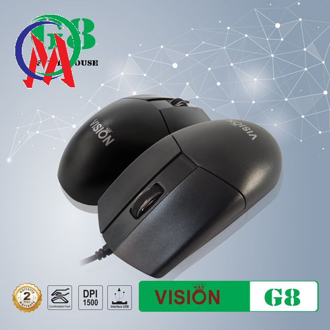 [HCM][Bảo hành 12 tháng 1 đổi 1] Chuột Có Dây Vision G8