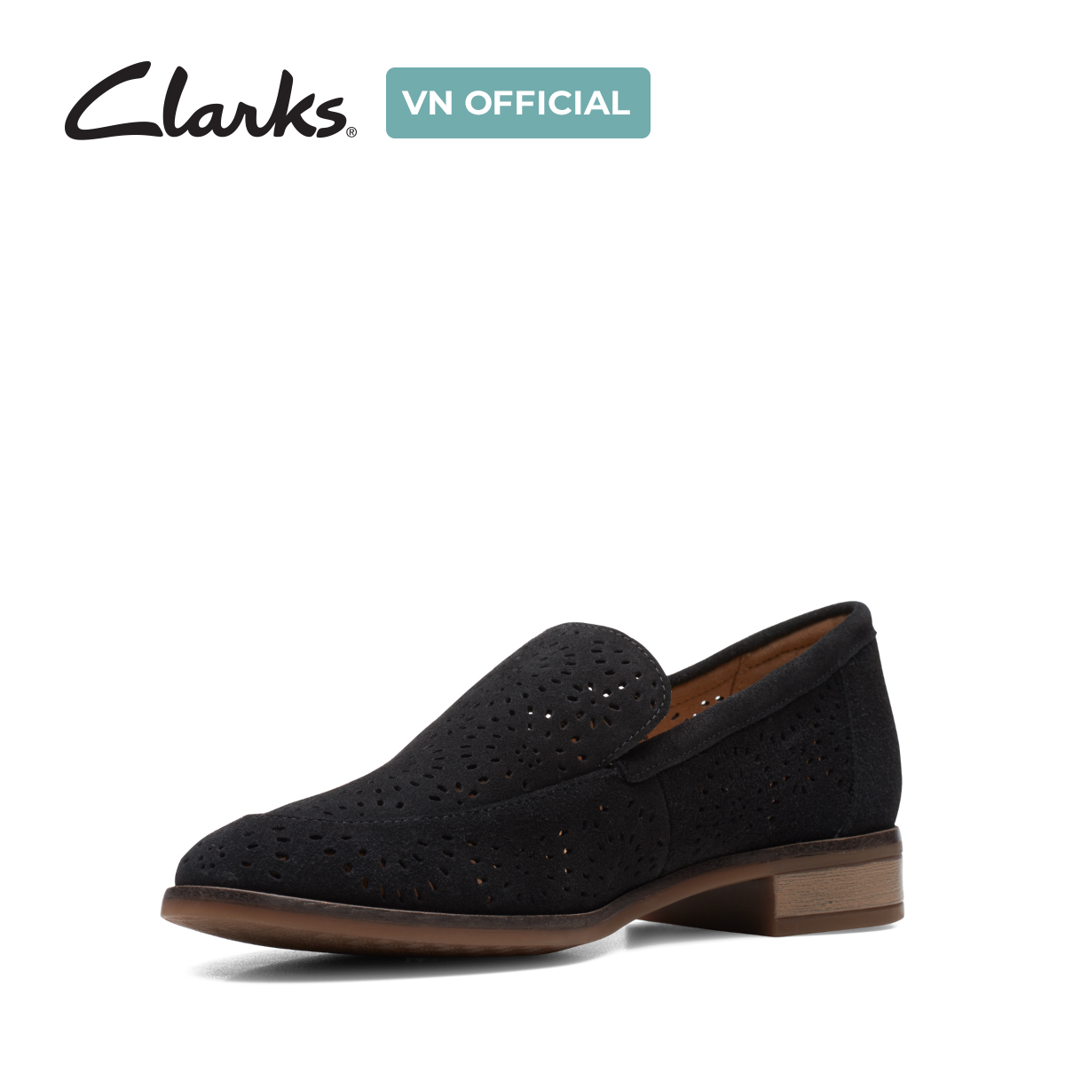 Giày Đế Bệt Da Lộn Nữ Clarks - Trish Calla