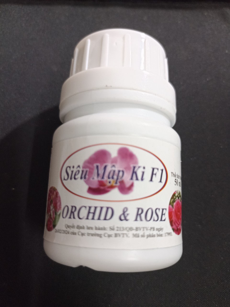 Chế phẩm hữu cơ siêu mập Ki F1 cho hoa lan, hoa hồng - chai 50 ml