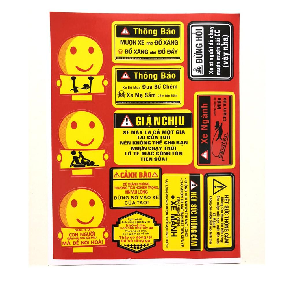 [HCM]Tem Dán Xe Máy  Logo  Đề Can [ Mầu 7 ]