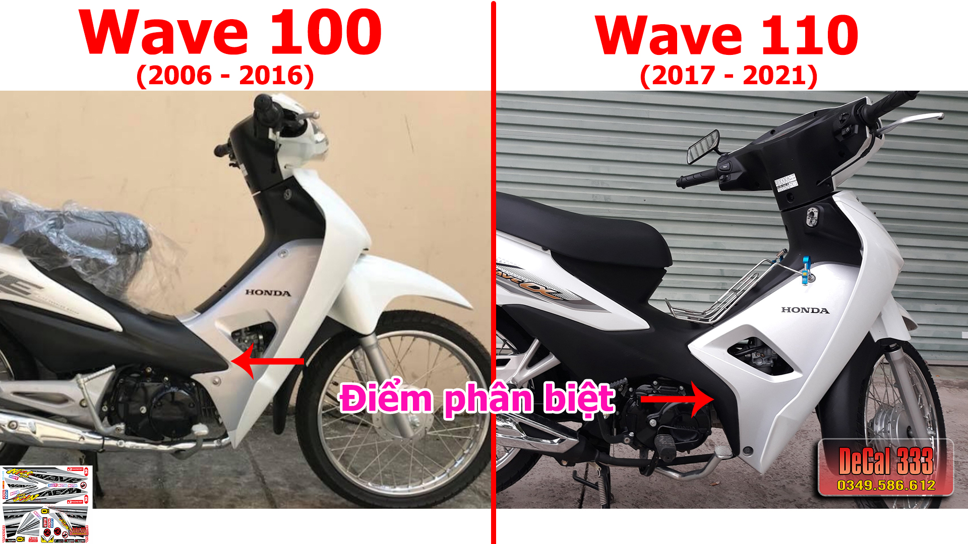 Tem Rời WAVE ALPHA 110 Mẫu NICE XÁM TRẮNG 831134 (Tem 3 Lớp Chống Phai Màu)