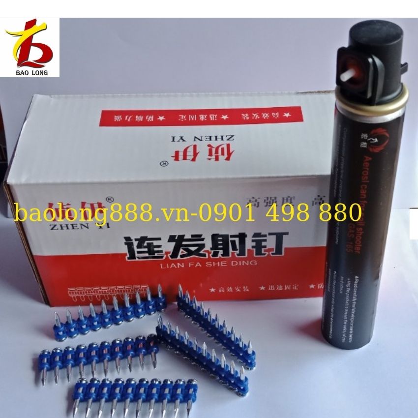 [ Hà Nội ] Đinh bê tông, đinh bắn bê tông( 1000 đinh/hộp, tặng kèm gas)**Liên hệ để được giá tốt**