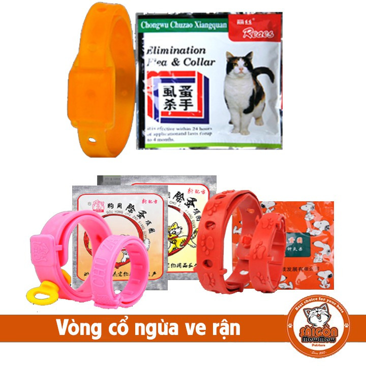 Vòng cổ chống ve rận cho chó mèo