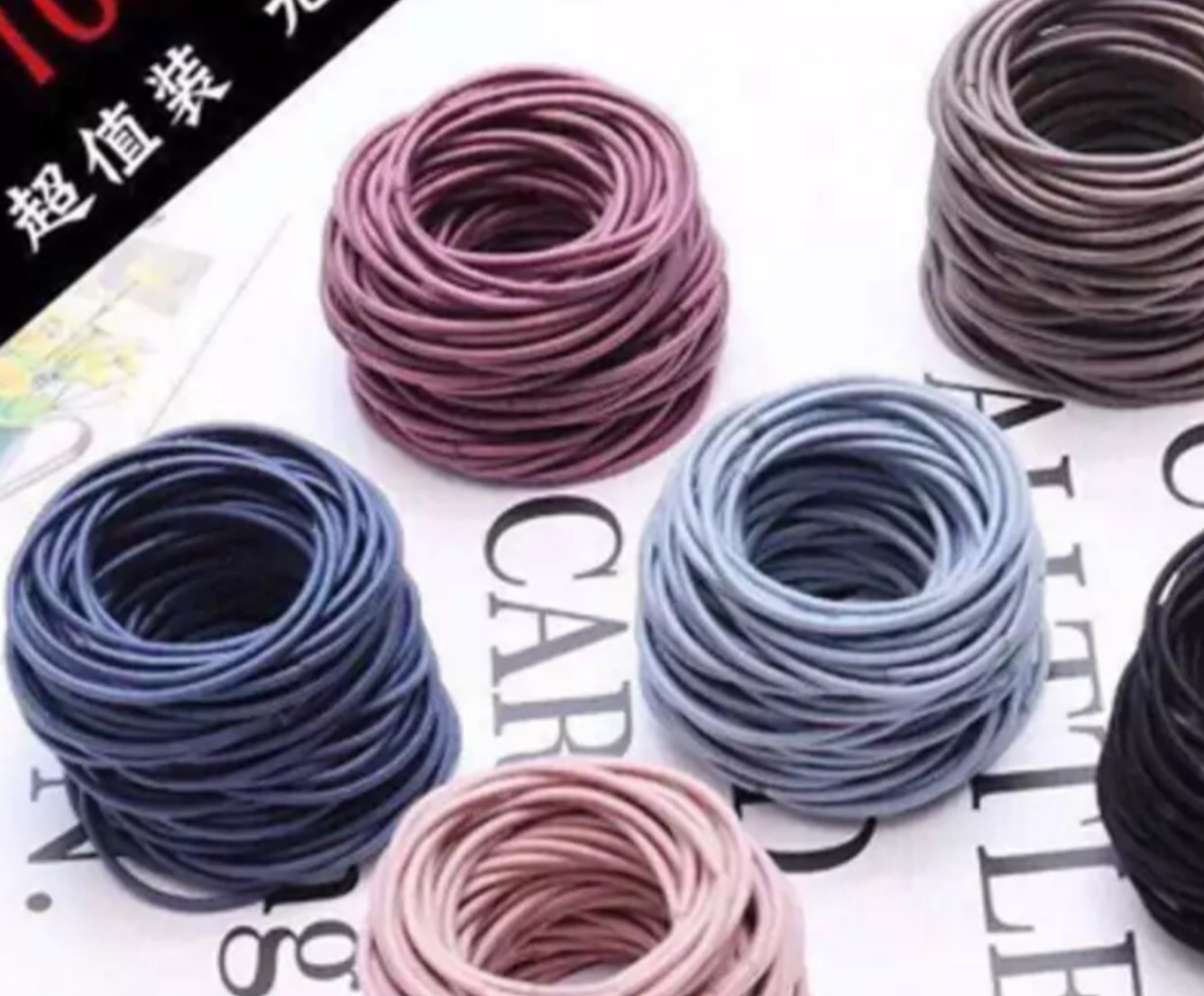 [HCM]Set 100 thun cột tóc tạo kiểu phong cách Á Châu