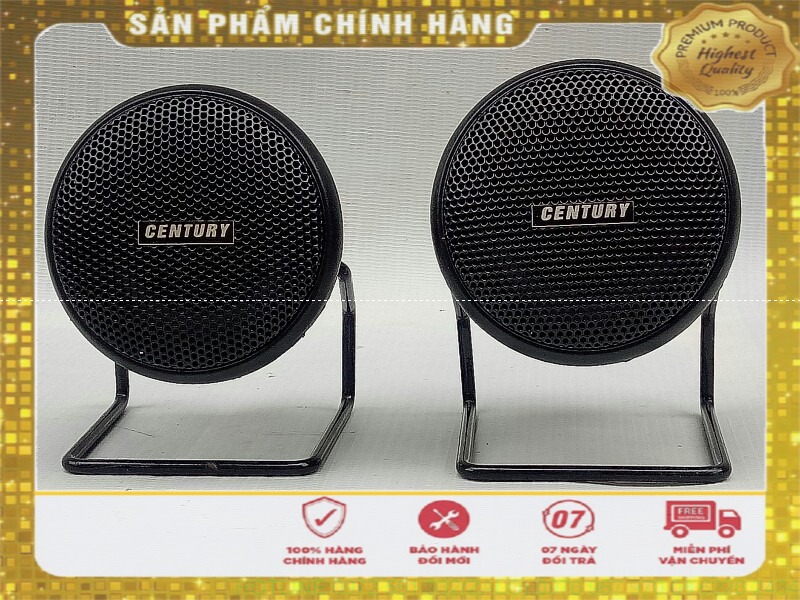 2 Chiếc loa tép thạch anh tròn