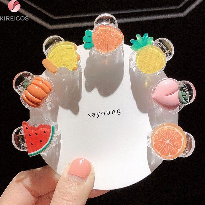 [HCM]Gấp Tóc Kẹp Tóc Mái Đính Trái Cây 3D Kute Nhiều Kiểu