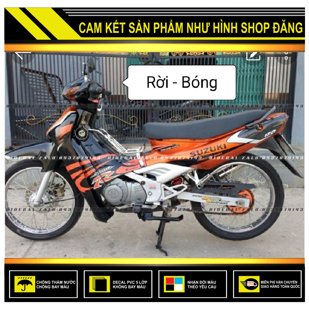 Tem rời satria 2000 phối cam đen