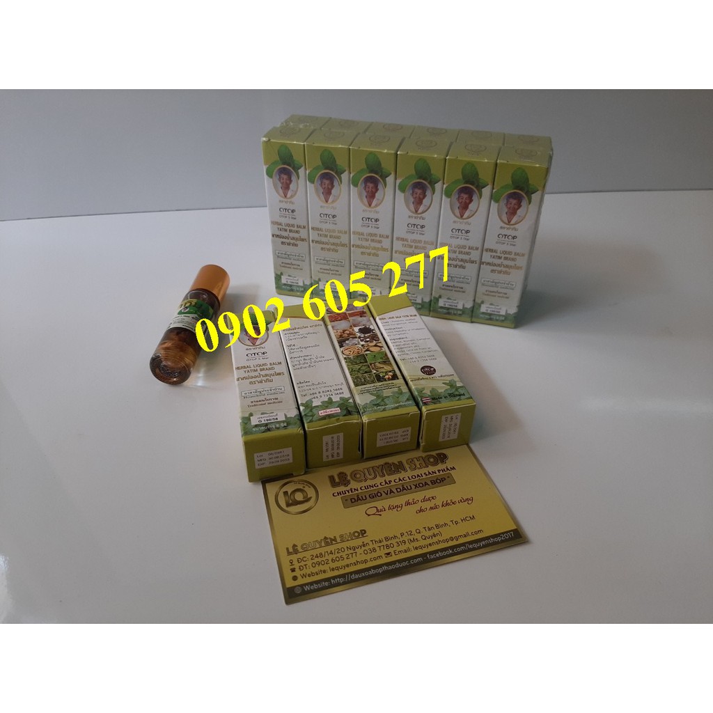 (Combo)12 Lọ dầu lăn thảo dược 18 vị Thái Lan