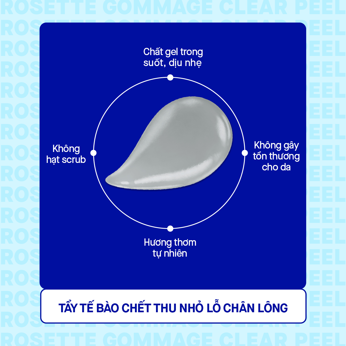 Tẩy Tế Bào Chết Rosette Thu Nhỏ Lỗ Chân Lông Gommage Clear Peel 120G