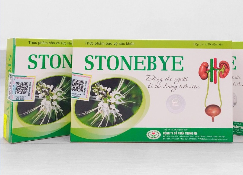 Stonebye - Hỗ trợ giảm sỏi thận, sỏi tiết niệu (Hộp 30 viên)