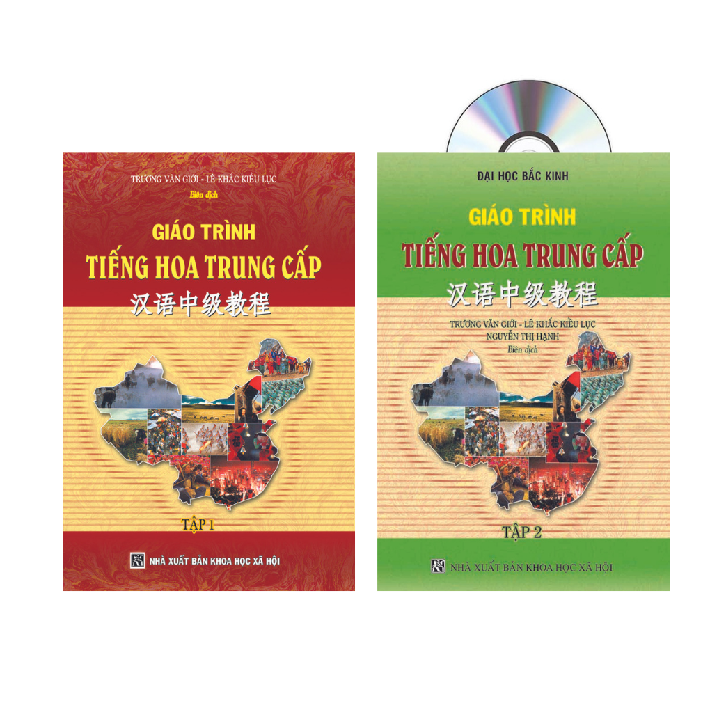 Sách - Combo: Giáo Trình Tiếng Hoa Trung Cấp tập 1+ tập 2 (Trình độ HSK5-HSK6) tặng kho tài liệu 30G gởi qua mail