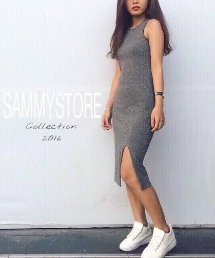 [HCM]Đầm thun 3 lỗ Rosa - Váy boddy thun gân