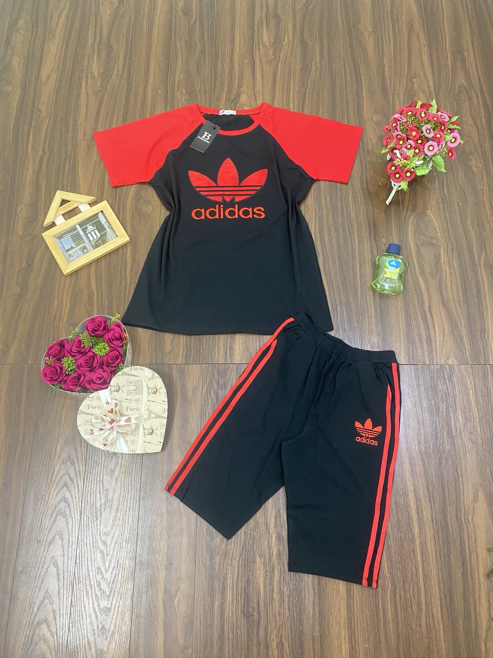 💞 BỘ ADIDAS THÊU QUẦN LỬNG CAO CẤP, TÚI ZIP   💞
