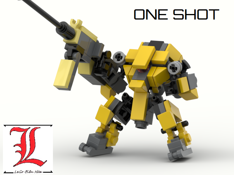 Le Go Đồ Chơi Lắp Ráp Robot Mech Moc OneShot