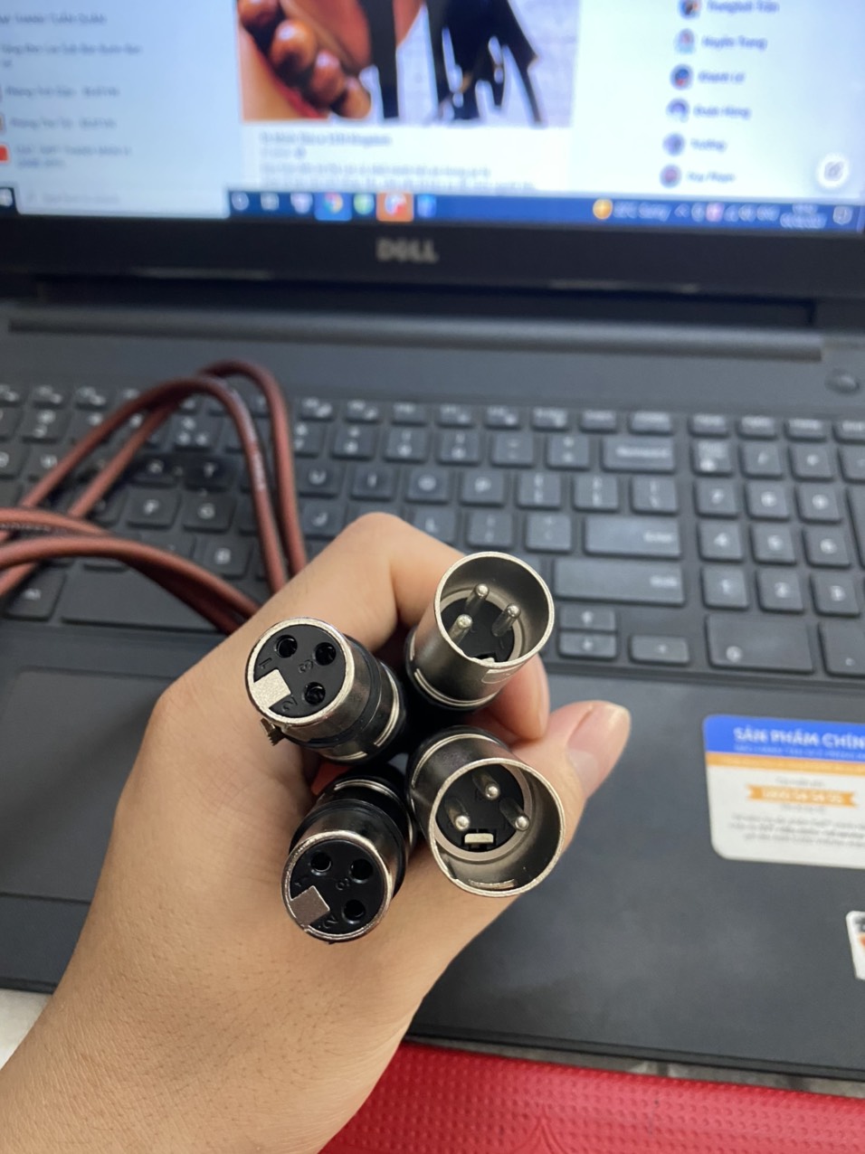 DÂY CANON ĐỰC CÁI , DÂY CANON -GIÁ 1 CẶP