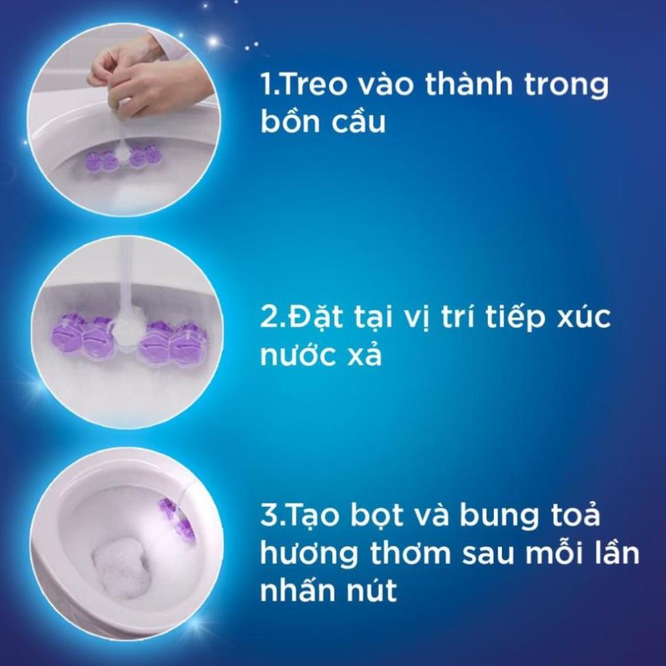 Viên Tẩy Bồn Cầu Vim Power 5 Sạch Khuẩn Thơm Mát (55g/Viên/Vĩ)