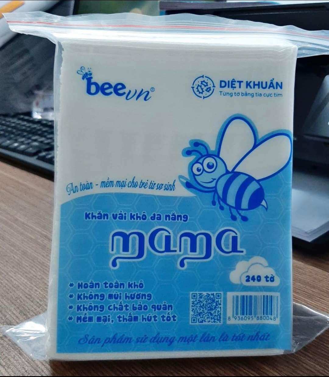 Combo 5 sản phẩm khăn vải khô đa năng mama 240 tờ