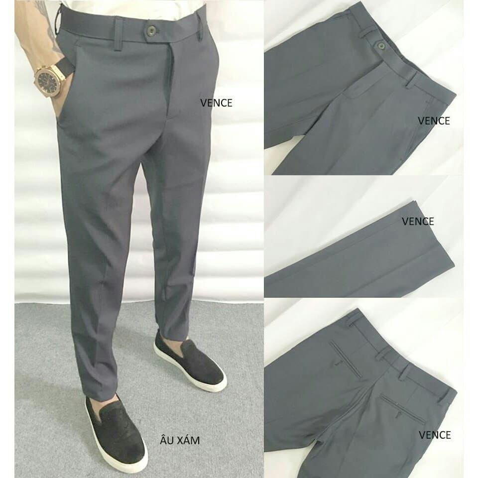 SALE - Q14 - QUẦN ÂU NAM [ XÁM ] Body Hàn Quốc , chất vải Tuyết Mưa, sang trọng, không nhăn siêu đẹp - BEST FOR MAN