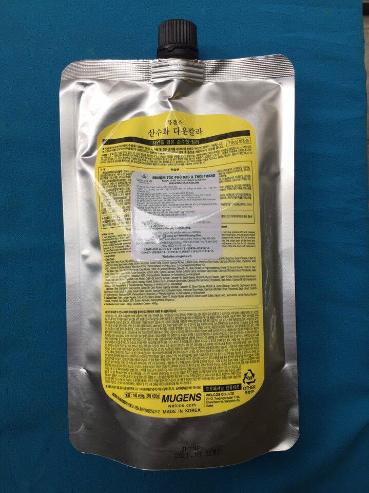 Thuốc nhuộm tóc phủ bạc Welcos Hàn Quốc 450ml
