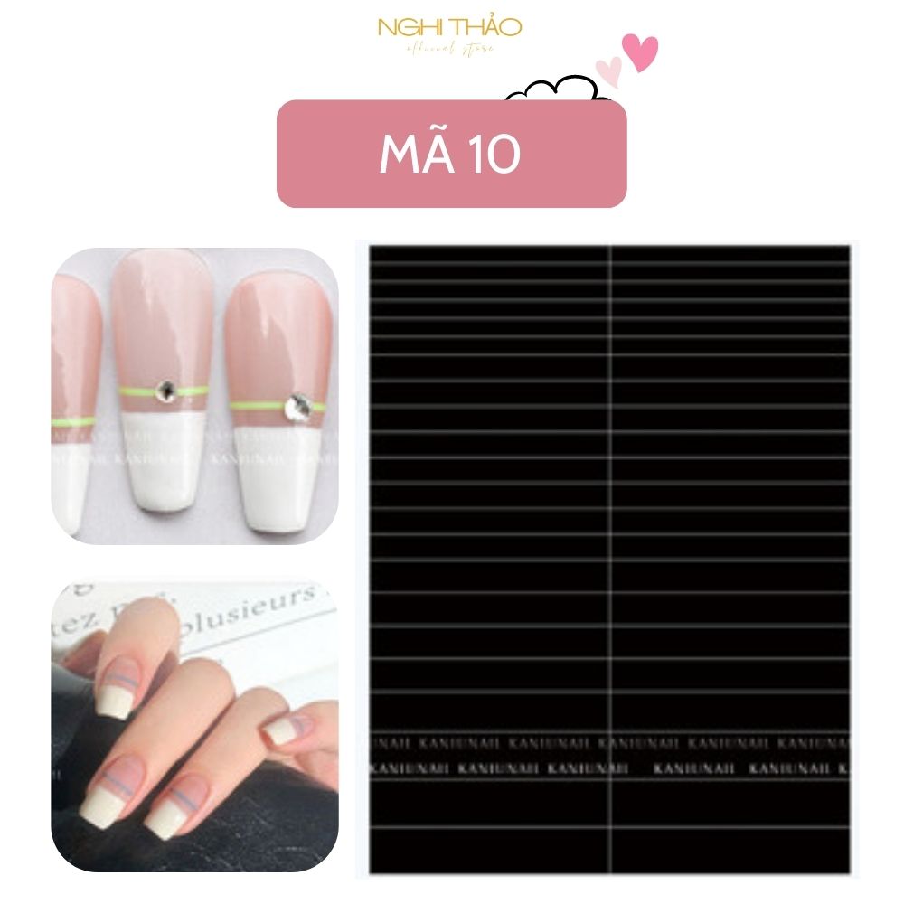 Sticker nail dặm ombre