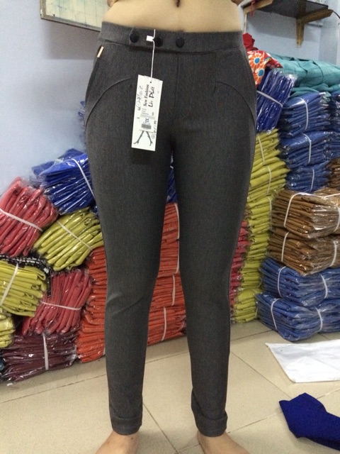 Quần cotton viền nhẹ túi