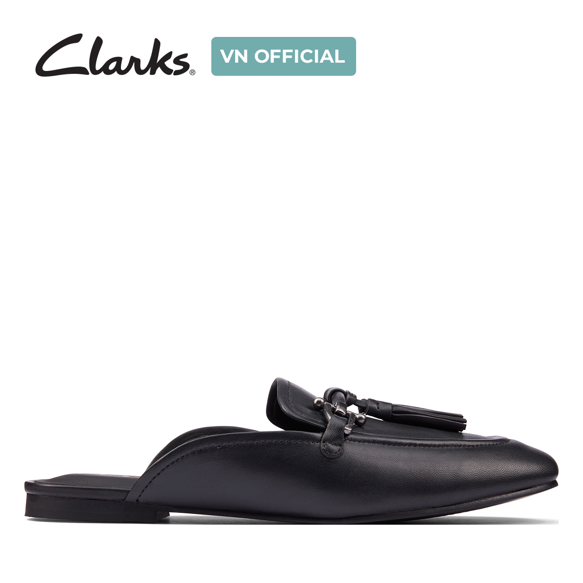 Giày mule da nữ clarks - pure2 trim