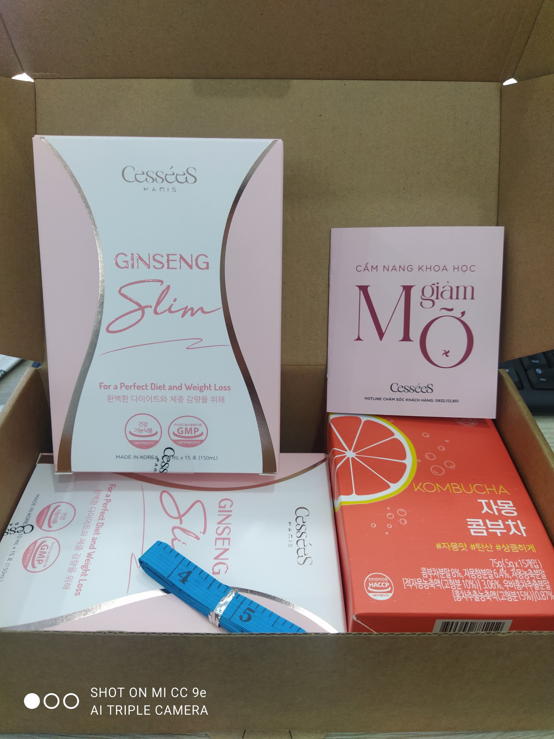 HỒNG SÂM GIẢM CÂN - COMBO 01 THÁNG (02 HỘP) TẶNG TRÀ KOMBUCHA