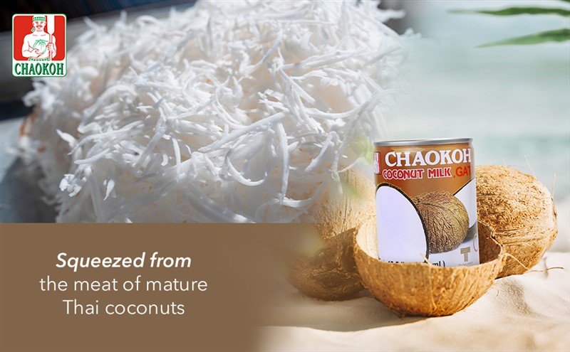 Nước cốt dừa ChaoKoh Coconut Cream 400ml Thái Lan
