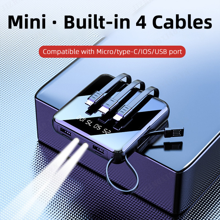 4-cable 20000 mini power bank