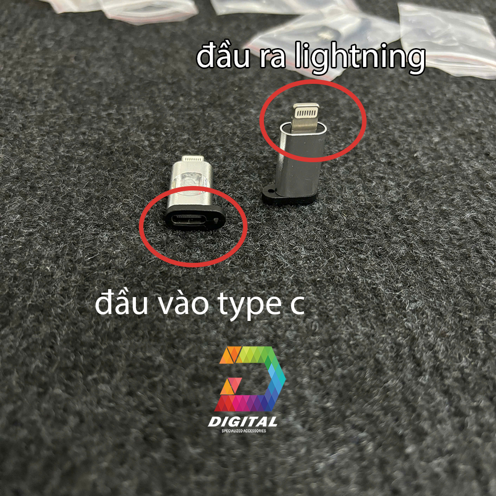 Đầu Chuyển Đổi Cổng Type C Ra Lightning ( type-c to lightning )