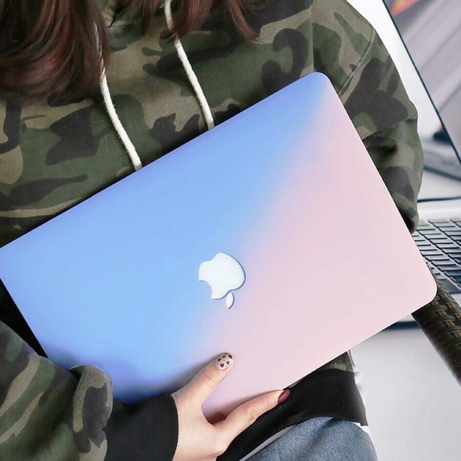 Combo Case ,Ốp + Phủ phím Macbook Màu Ombre ( Tặng Nút Chống Bụi )
