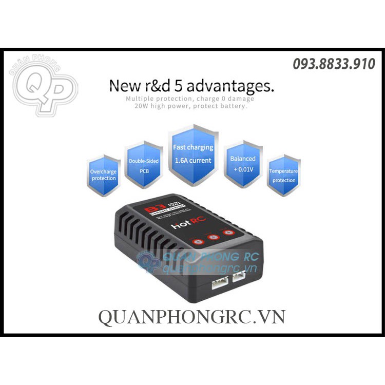Sạc Hot RC B3 10W/20W cho pin 2-3S