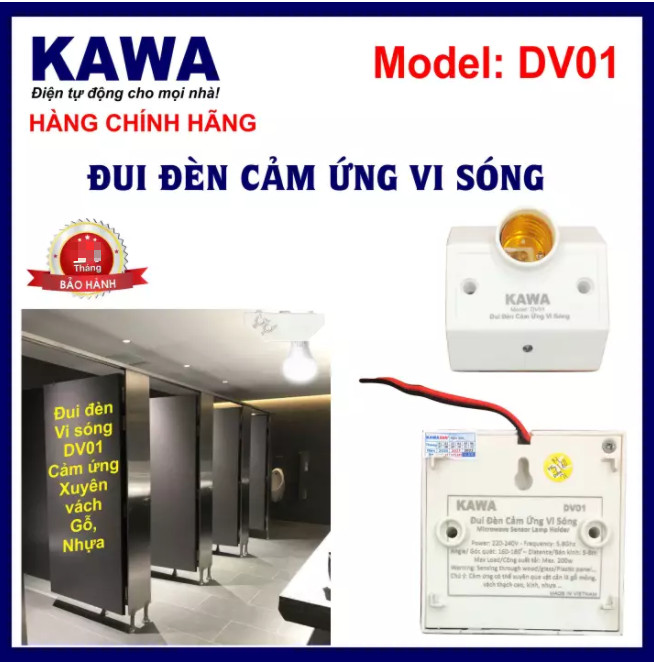 ĐUI ĐÈN CẢM ỨNG VI SÓNG DV01