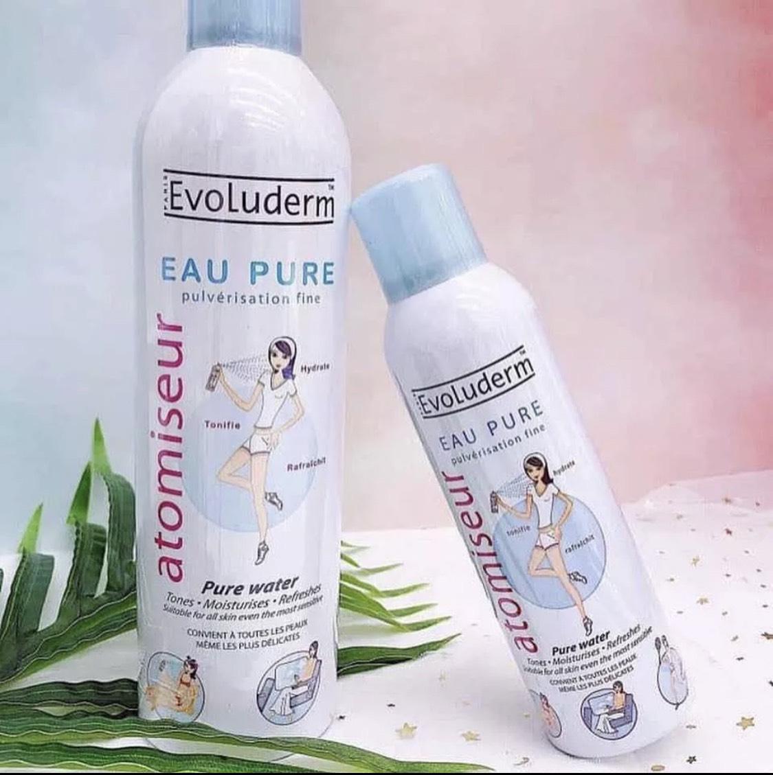 Xịt khoáng Evoluderm Atomiseur Eau Pure (150ml - 400ML)