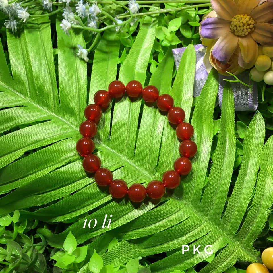 Vòng tay đá tự nhiên mã não đỏ