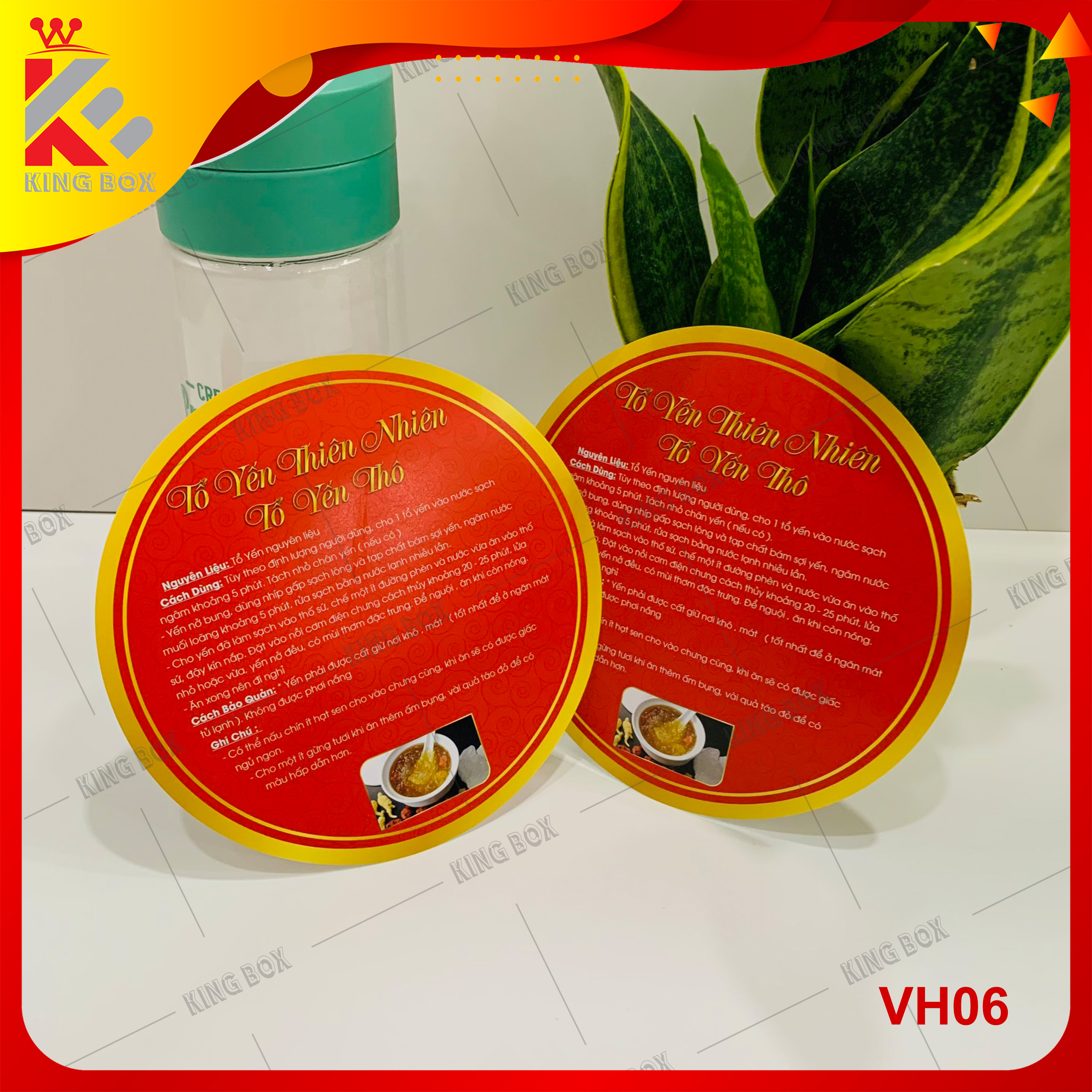 Tem hướng dẫn cách sử dụng yến sào cao cấp