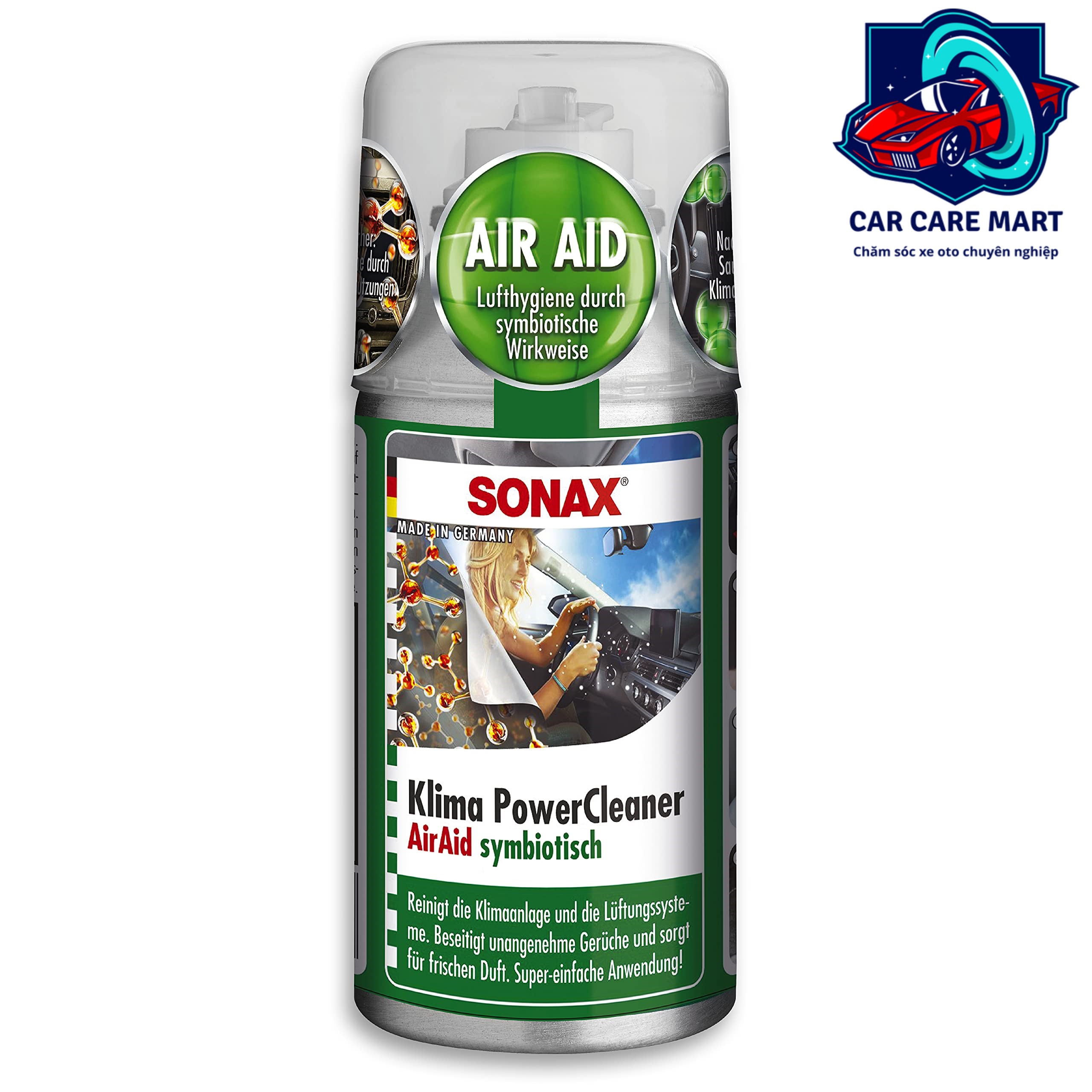 Khử mùi diệt nấm mốc dàn lạnh ô tô - Sonax a/c cleaner (Thế hệ mới)