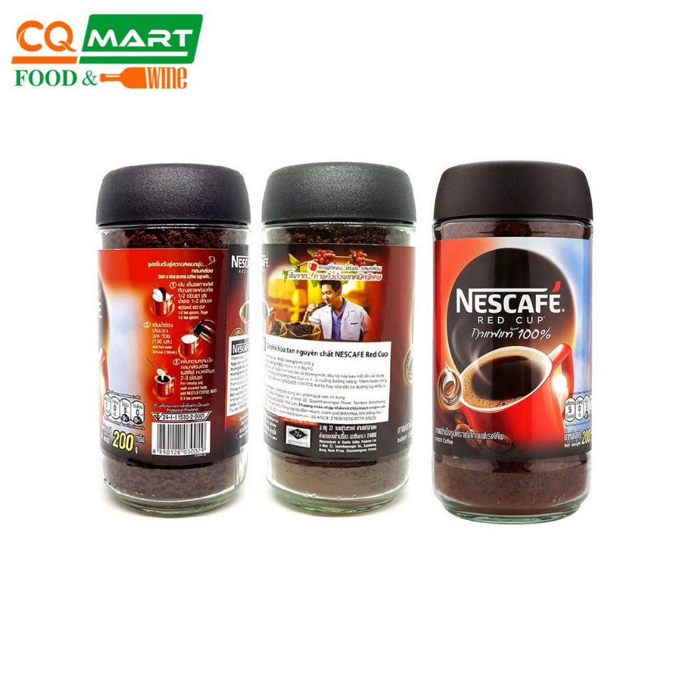 Cà Phê Hòa Tan Nescafe Red Cup - Hũ Thủy Tinh 200g