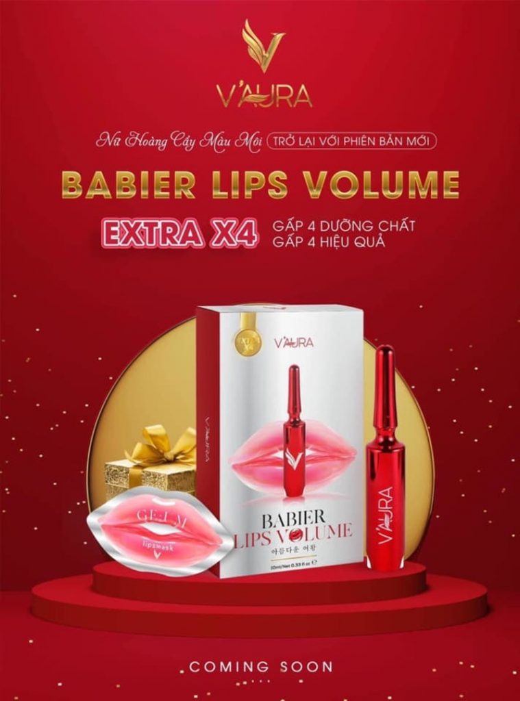 Tinh Chất Cấy Màu Môi Vaura Babier Lips Volume