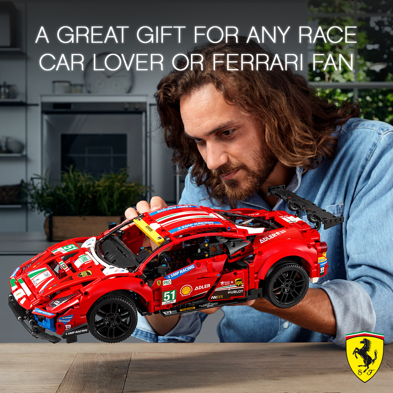 LEGO TECHNIC 42125 Đồ Chơi Lắp Ráp Siêu Xe Ferrari 488 GTE ( 1677 Chi tiết)