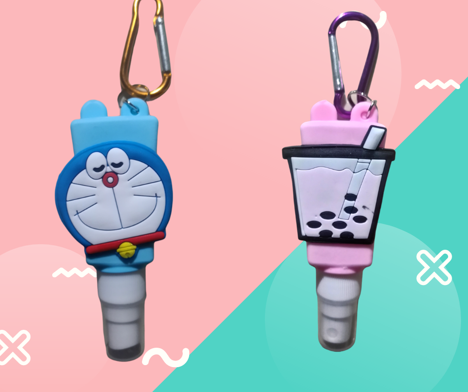 Bình Xịt Mini Có Móc Khoá Hoạt Hình Dễ Thương 30ml