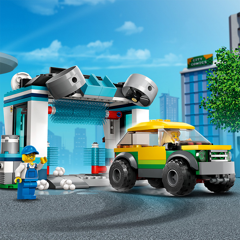 Đồ Chơi Lắp Ráp Trạm Rửa Xe Lego City 60362 (243 chi tiết)
