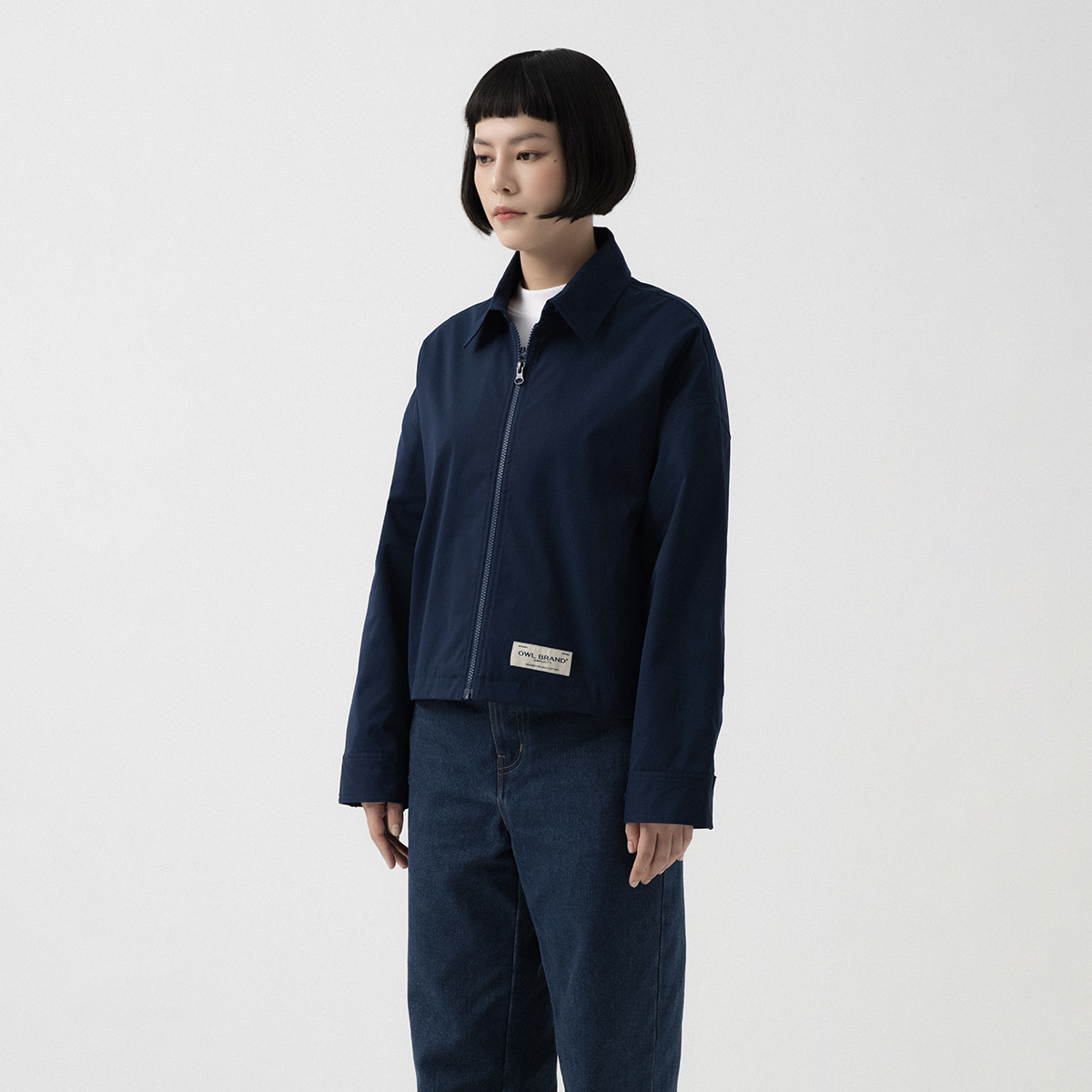 Áo khoác kaki nữ Owlbrand Simplicity/ Navy