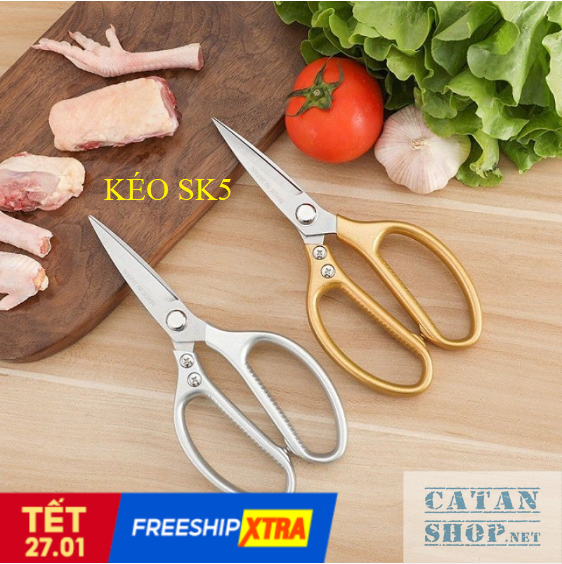 [HCM]Kéo cắt gà sk5 kéo làm bếp đa năng nội địa nhật siêu sắc cắt gà cắt vịt và các thịt các loại GD424-KeoSK5