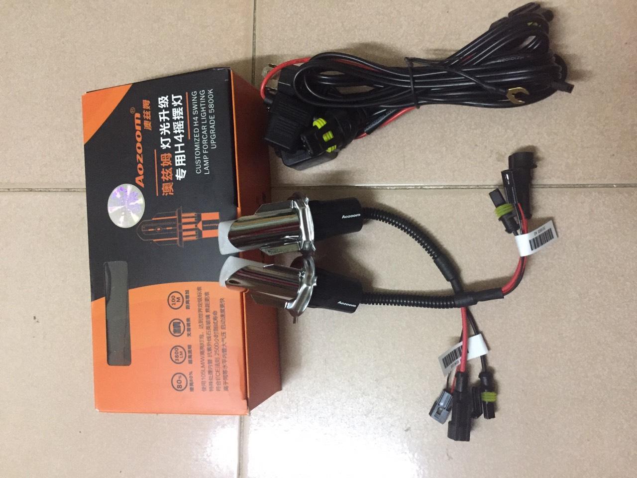 Bóng đèn xenon aozoom chân H4 5800k