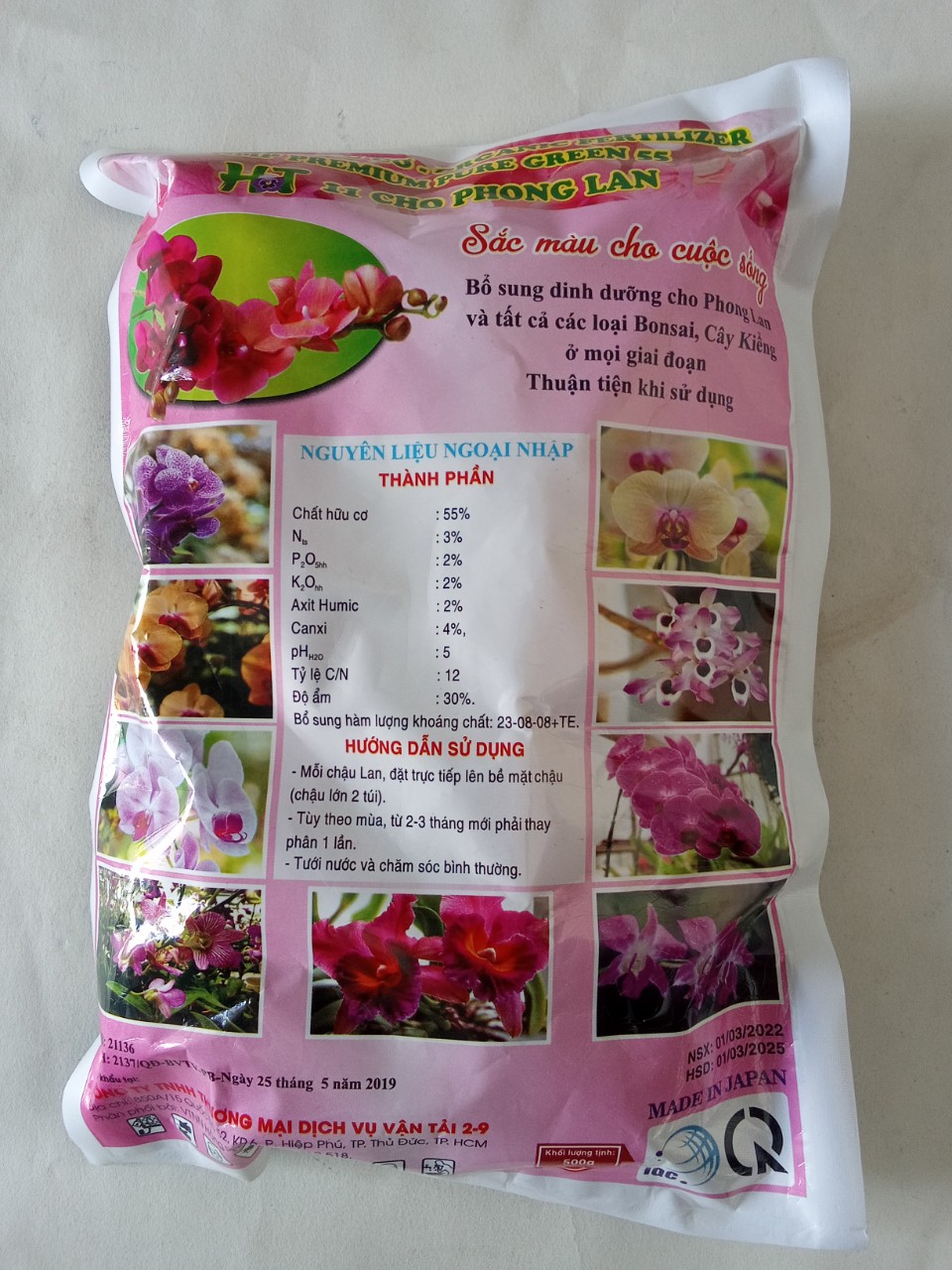 PHÂN BÓN TAN CHẬM TÚI LƯỚI CHUYÊN DÙNG CHO HOA PHONG LAN